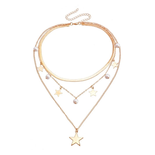 Lou Tassels Star Necklace