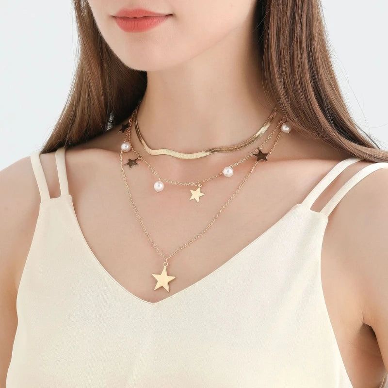 Lou Tassels Star Necklace